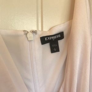 White wrap dress